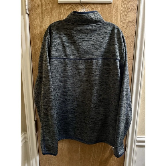 Dallas Cowboys Authentic Track Collection 1/4 Zip Sweatshirt Heather Black Sz L - Picture 5 of 8